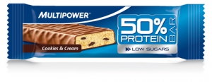 Multipower 50% Protein Bar, 24 x 50 g Display Multipower 50% Protein Bar, 24 x 50 g Display